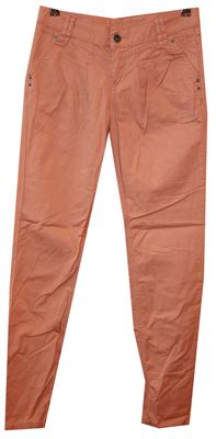 Dámské oranžové chino plátěné kalhoty zn. Denim 
