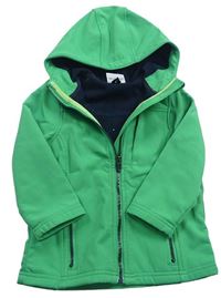 Zelená softshellová bunda s kapucí zn. Topolino