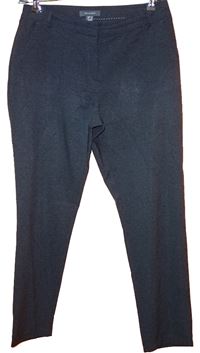Dámské šedé vzorované kalhoty zn. Primark