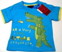 Outlet - Modré tričko s krokodýlem zn. Hadleigh