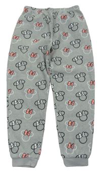 Šedé fleecové pyžamové kalhoty s Minnie zn. Disney