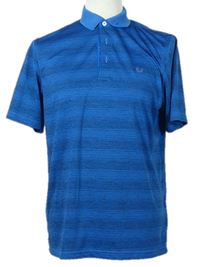 Pánské modré melírované sportovní polo tričko zn. Lincoln 