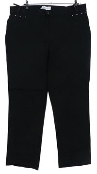 Dámské černé teplákové kalhoty s korálky zn. Helena Vera 