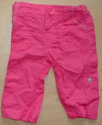 Růžové lněné kalhoty zn. New Look