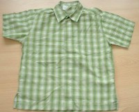 Zeleno-béžová kostkovaná košile zn. Marks&Sperncer