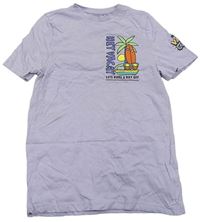 Světlefialové tričko se surfem zn. F&F