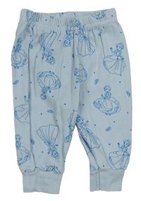 Světlemodré pyžamové kalhoty s Popelkou zn. Primark