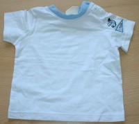 Bílo- modré tričko s pejskem