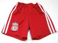 Červené sportovní kraťásky Liverpool zn. Adidas