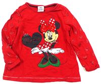 Červené triko s Minnie zn. Disney
