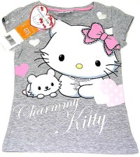 Outlet - Šedé tričko s Kitty