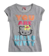 Nové - Šedé tričko s Kitty zn. Sanrio 