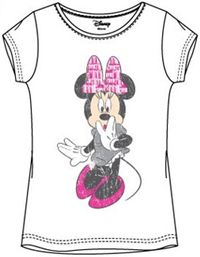 Nové - Bílé tričko s Minnie zn. Disney 