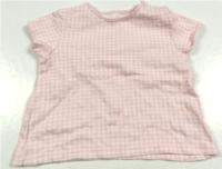 Růžovo-bílé kostkované tričko zn. TU 