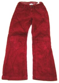 Červené manžestrové kalhoty zn.H&M
