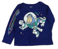 Tmavomodré triko s Buzzem rakeťákem zn. Disney