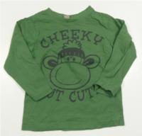 Zelené triko s opičkou zn. TU 