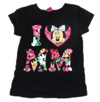 Černé tričko s Minnie zn. Disney+George
