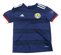 Tmavomodrý funkční fotbalový dres Scotland zn. Adidas