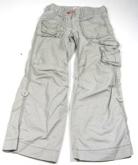 Béžové plátěné rolovací kalhoty zn. Marks&Spencer