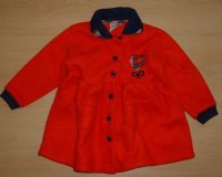 Červený fleecový kabátek