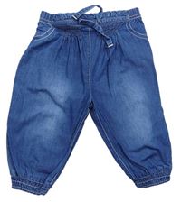 Modré lehké kalhoty riflového vzhledu zn. F&F