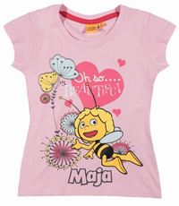Nové - Růžové tričko s včelkou Májou 