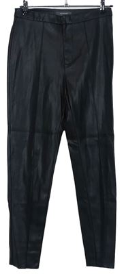 Dámské černé koženkové skinny kalhoty zn. Primark 