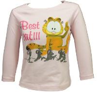 Outlet - Světlerůžové triko s Garfieldem