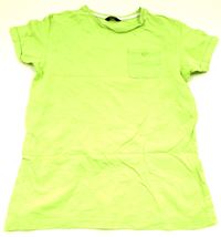 Neonově zelené tričko s kapsou zn. George