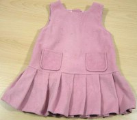 Růžové fleecové šatičky se spodničkou
