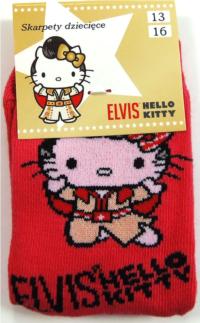 Nové - Jahodové ponožky s Kitty zn. Sanrio vel. 13-16