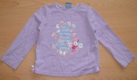 Fialové triko s Minnie a nápisy zn. Disney