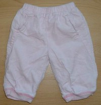 Růžové manžestrové oteplené kalhoty zn. Adams
