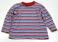Modro-červené pruhované triko zn. Cherokee 