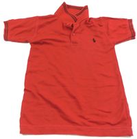 Červené polo tričko s výšivkou zn. Ralph Lauren 