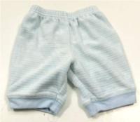 Bílo-modré sametové pruhované kalhoty zn. George;vel. 50