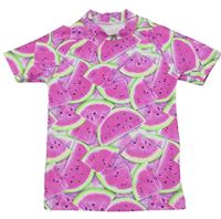 Růžové uv tričko s melouny zn. Next