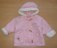 Růžový fleecový zateplený kabátek s kapucí zn. Ladybird