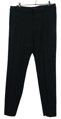 Dámské černé kostkované kalhoty zn. M&S 