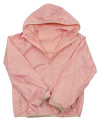 Růžová nepromokavá funkční jarní bunda s kapucí zn. Crivit