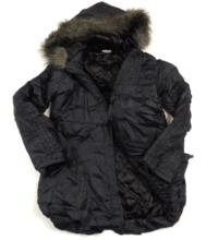 Černý šusťákový zimní kabátek s kapucí zn. George