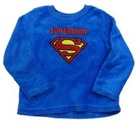 Modrá plyšová pyžamová mikina - Superman zn. Primark