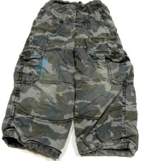 Army plátěné oteplené kalhoty s kapsami zn. Cherokee