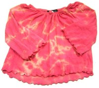 Růžové batikované triko