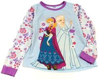 Světlemodro-fialové triko s Frozen zn. Disney