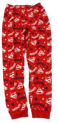Červené pyžamové kalhoty s potiskem Supergirl zn. George