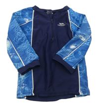 Tmavomodro-modré UV funkční triko s medúzami zn. Trespass