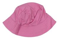 Růžový plátěný klobouk zn. Primark