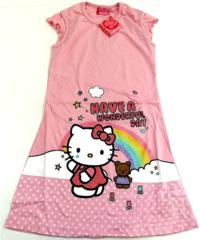 Outlet - Světlerůžová noční košilka s Kitty zn. Sanrio 